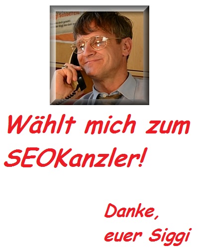 SEOKanzler Wahlplakat 1